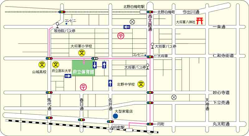 付近地図、クリックすると拡大ページへ移動します。